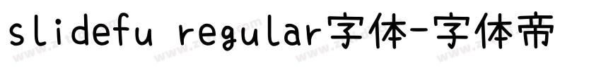 slidefu regular字体字体转换